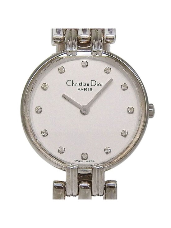 Dior Dio Bakira Stainless Steel Kuo Analog Display White Dial Watch main image 8